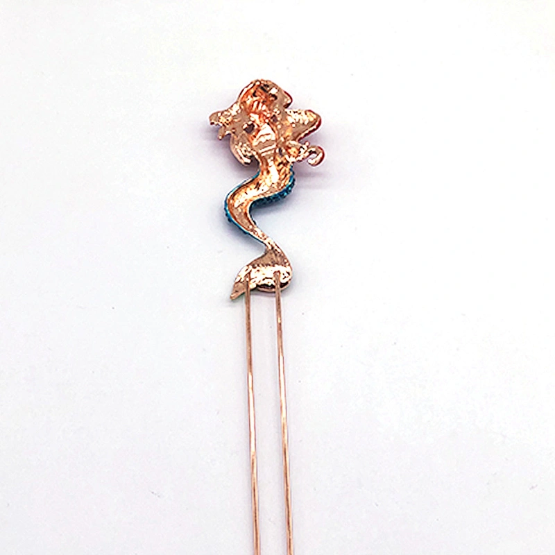 New shelves Enamel rhinestone crystal mermaid Cake topper for cupcake decoration