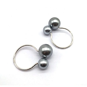 Custom made wholesaler dining table decor disposable artificial pearl beaded napkin ring