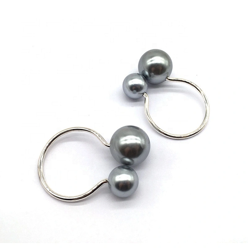 Custom made wholesaler dining table decor disposable artificial pearl beaded napkin ring