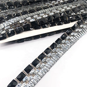 Hot melt Drilling Bridal Dress Banding Belt Rhinestone heat transfer Iron-On Clothing Decoration rhinestone Trim