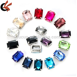 WHOLESALE sew on acrylic rhinestone with metal claw