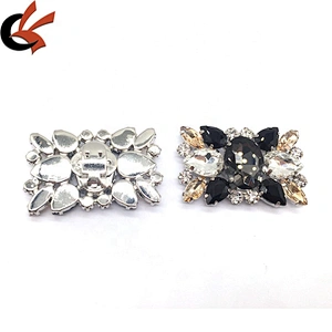 Making rhinestone crystal metal shoe buckle upper shoe clips for women high-heel shoes