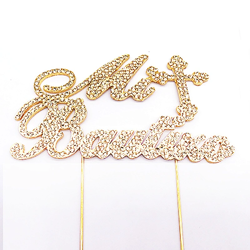Custom crystal cake topper for baptism ceremony