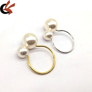 new style hotel table make decorative simple pearl wedding napkin ring