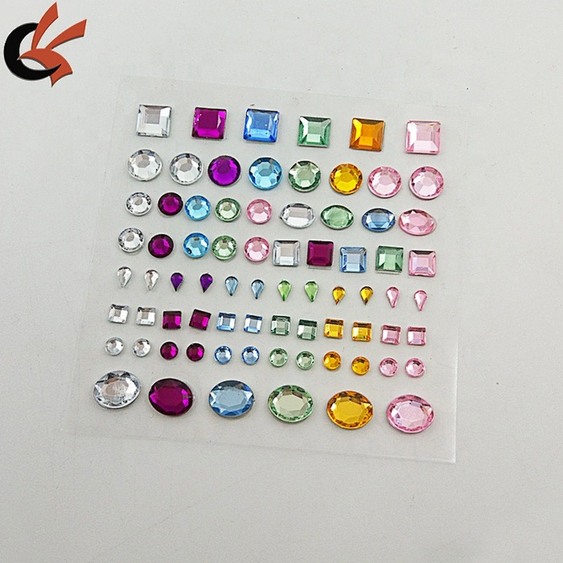 Assort acrylic rhinestone Self-adhesive Diamond Stickers on diamante craft decor