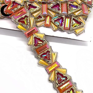 Wholesale Fashion styles Gems Iron on rhinestone trims