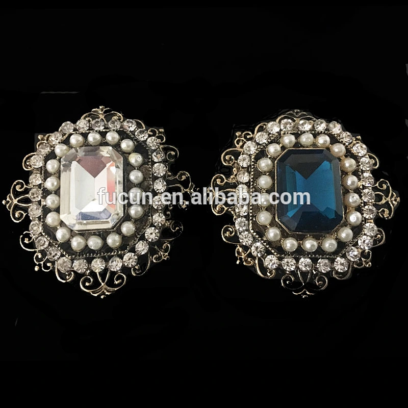 Fashion pearl pearl jewelry large rhinestone corsage brooch