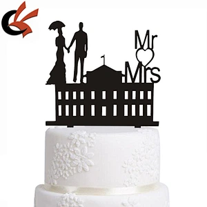 New Romantic Wedding Acrylic Cake Topper MR MRS Lovely Wedding Decoration