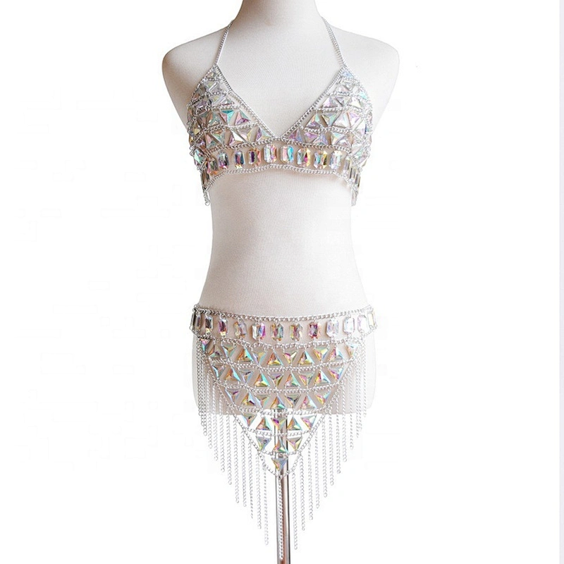 2020 Luxury Sexy Body chain Crystal Glitter Gem Bikini Body Jewelry