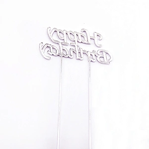 Bling Cake Topper Happy Birthday crystal Topper Birthday Party Cake Decoration