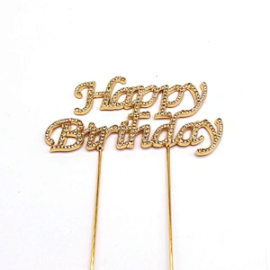 birthday cake accessories party decorations cake topper in jonquil rhinestone