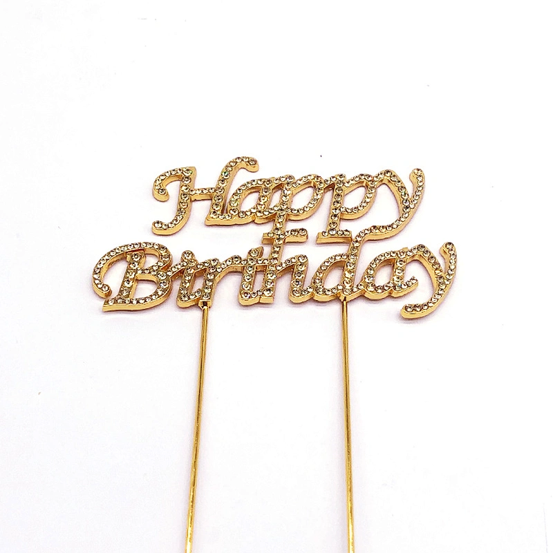 birthday cake accessories party decorations cake topper in jonquil rhinestone