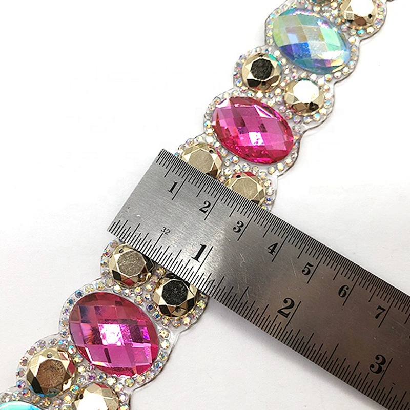 Customized High Quality colorful Hot fix Resin Stone Hot Fix Rhinestone Trimming