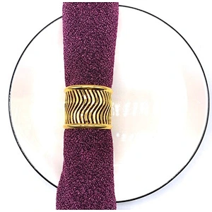 Custom Wholesale cheap Table Napkin Ring Wedding Decorative Napkin Rings for Restaurant