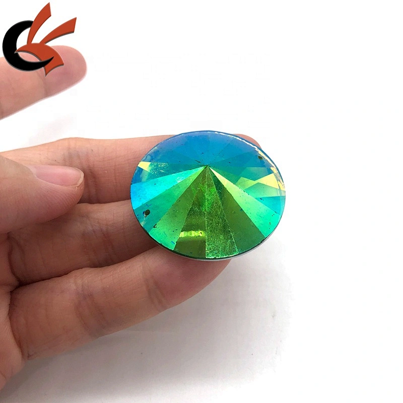 Wholesale Green AB Satellite facet sew on resin rhinestones