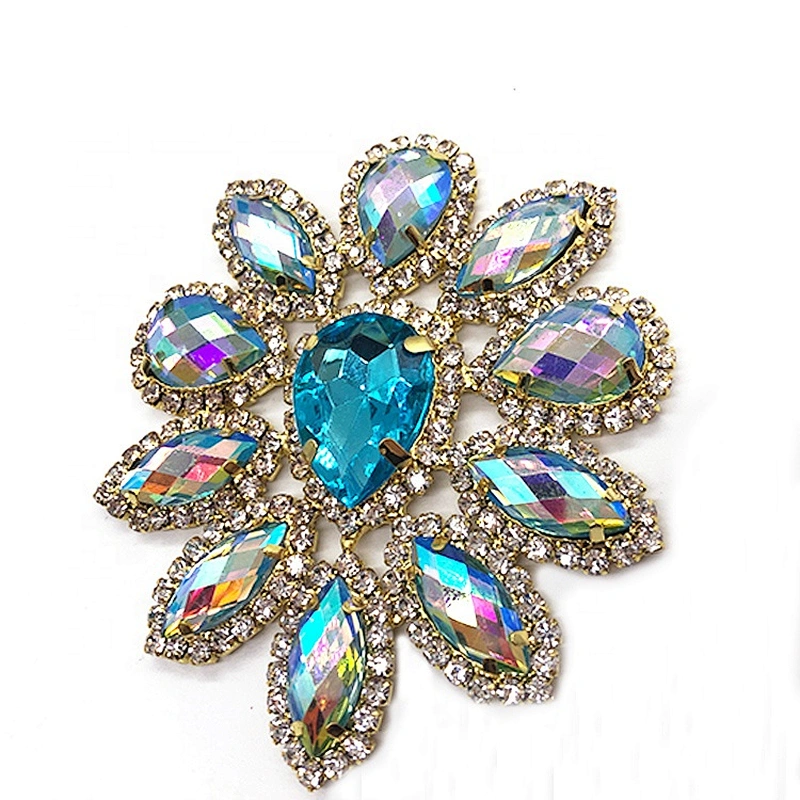 China manufacturer sparkle accessories rhinestone applique  for Fancy dress decoration