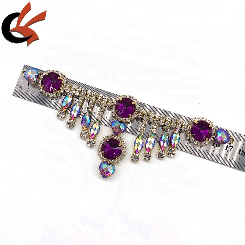 Fashion gold tone Rhinestone swimsuit/swimwear Chain Connector for bikini jewelry
