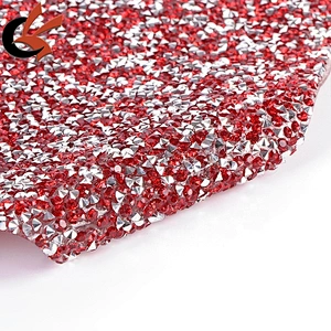 Crystals DIY Bling Iron On Diamante Transfers Sheet Hotfix Rhinestones Mesh