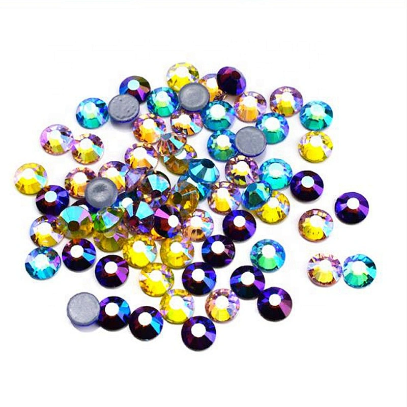 Factory bulk high quality various colors iron on crystal hotfix rhinestone DIY transfer rhinestone motif design