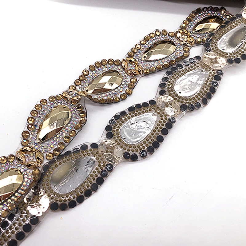 2020 Hot Item hot fix Rhinestone Trimming for Evening Dresses