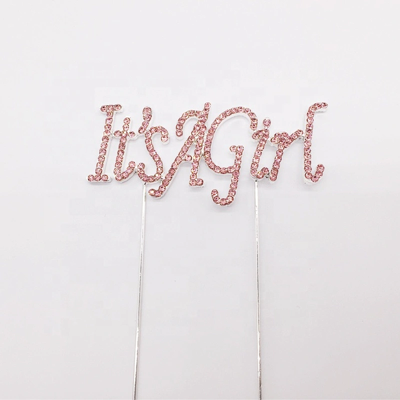 2020 boys and girls birthday gifts party decoration happy birthday cake pick rhinestone cake topper