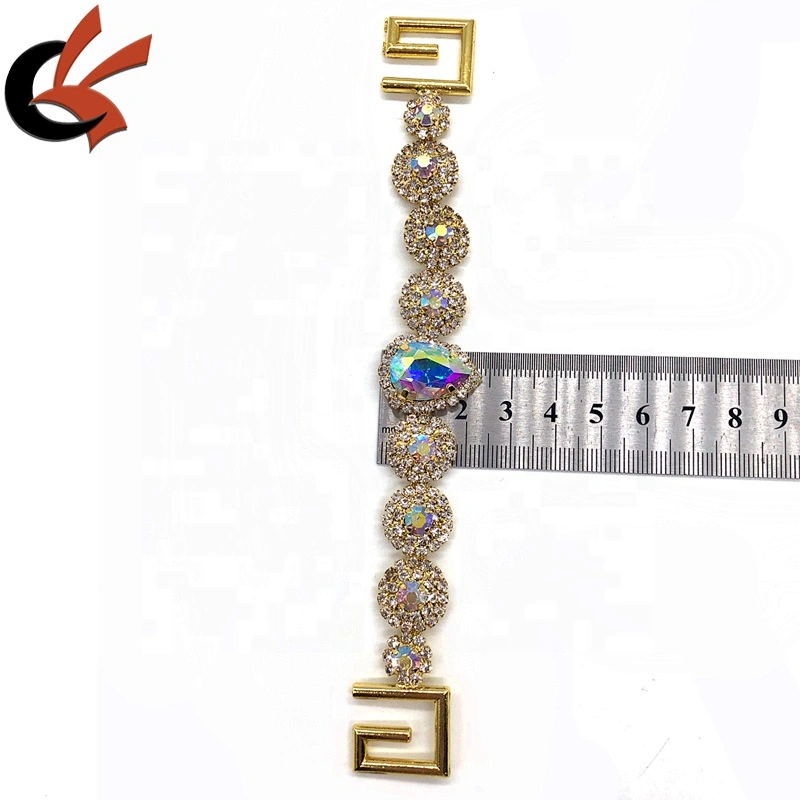 Gold Base Rhinestone connector Swimwear connector Bikini connector