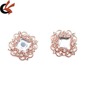 Wholesale Fashion creative high-grade garment crystal button rhinestone buttons For DIY crafts decoration