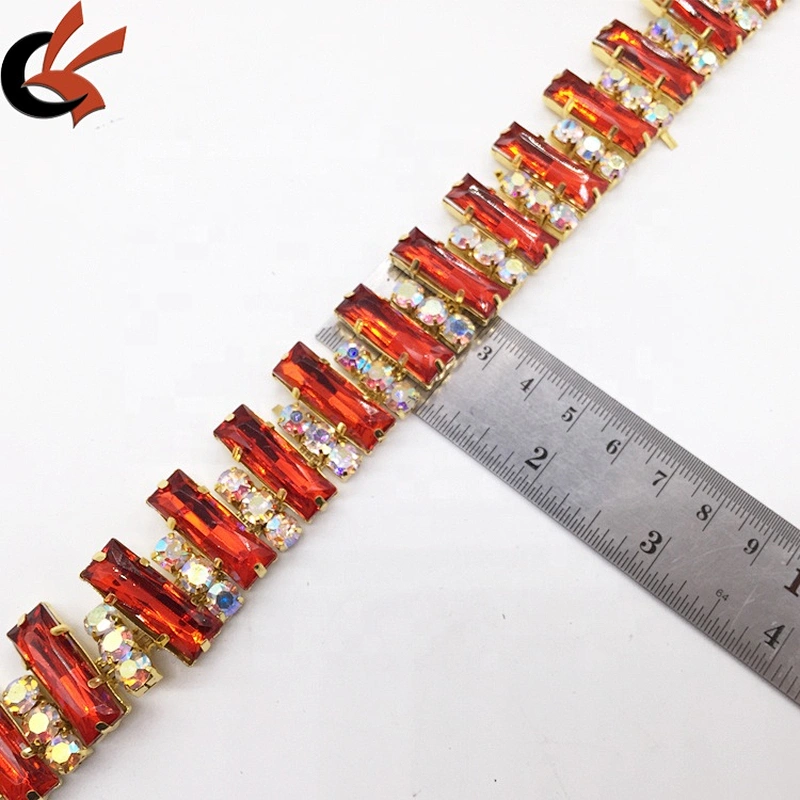 10 yards acrylic rhinestone beads garnished along mesh trim create rhinestone trimming chain