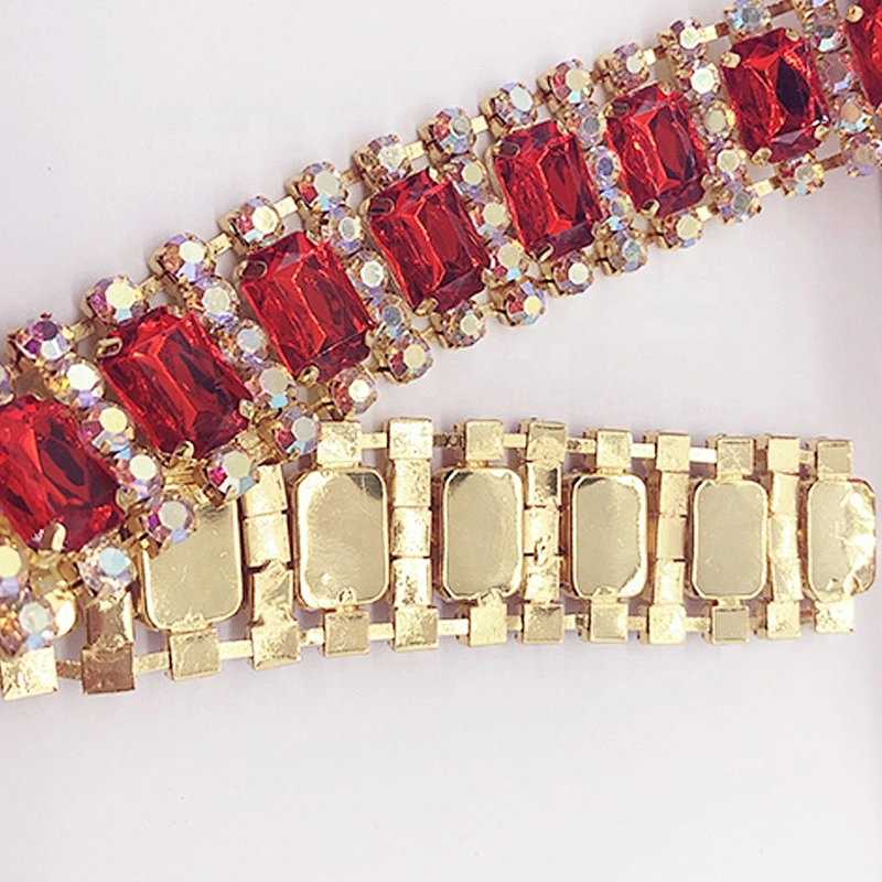 2020 new arrival Rhinestone Chain Trim with Crystals for carnival costume decoration