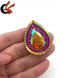 Unique designs large size teardrop loose rhinestone gems for Carnival decoration
