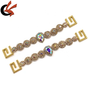 Gold Base Rhinestone connector Swimwear connector Bikini connector