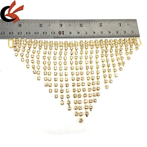 Hot sale Diamante Rhinestone Haunch Chain Pendant Bikini Connector For Swimwear Pageant Stage