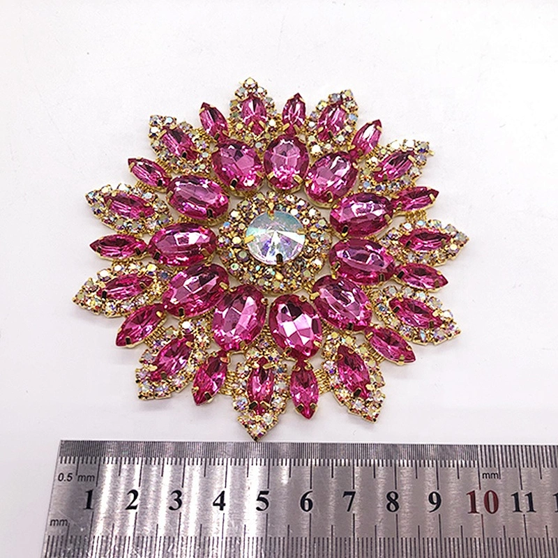 Fucun Jewelry elegant brooches muslim islamic women hijab pins scarf brooches made with crystal