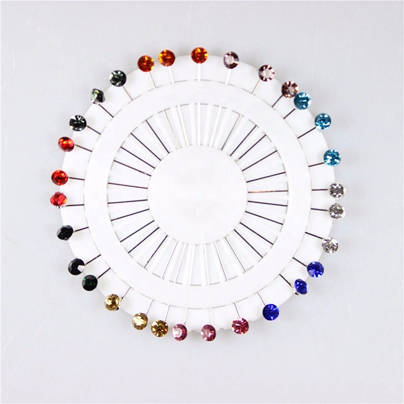 Customized Muslim Multi-Use Scarf Brooch Round Hijab Pin Pack of 30- Safety PIN in bulk