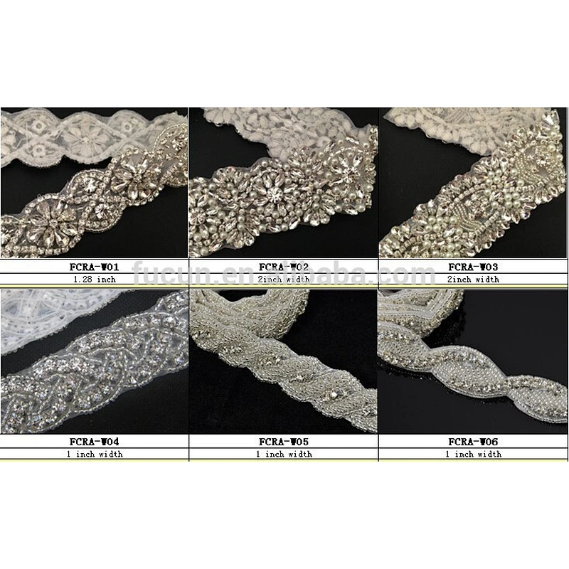 wedding cake crystal rhinestone chain trim
