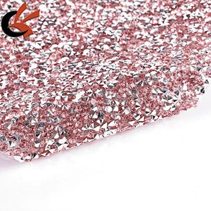 Iron On Transfer Hotfix Rhinestones Sheet Diamante Crystals Mesh