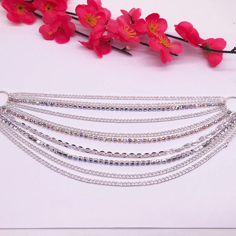 2021 New design Crystal  swimwear buckle swimwear connector for swimwear accessories