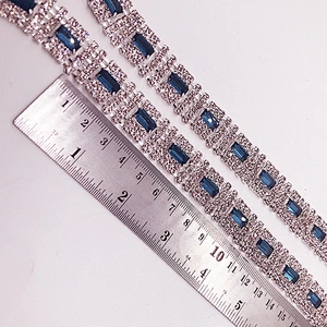 Costume jewelry Crystal Cup Rhinestone Trimming For Bridal Crystal Sash Wedding Belt