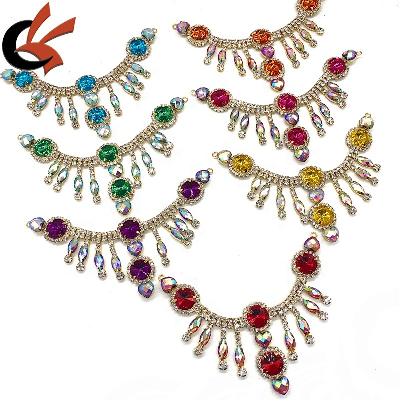 crystal rhinestone tassel underwear connectors applique swimwear bikini decorative