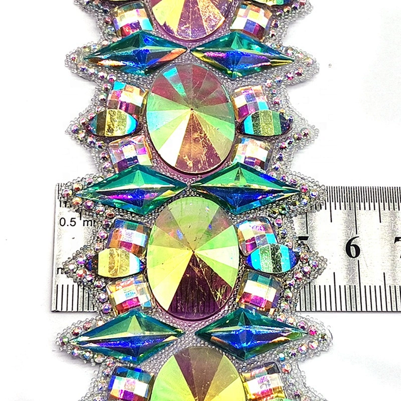 2021 Factory Custom Iron on Garment Resin Trimming Resin Appliques