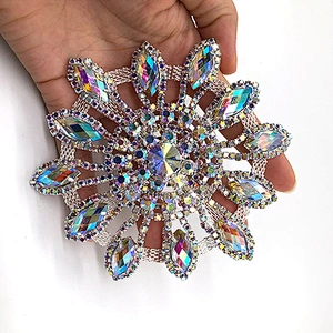 Custom rhinestone patch accessories jewelry for garment accessory