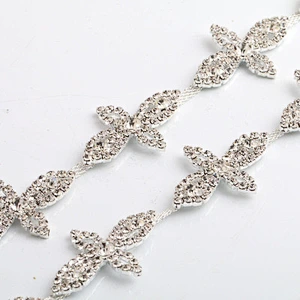 fashion crystal trimming chain rhinestone trim chain for dressing decoration