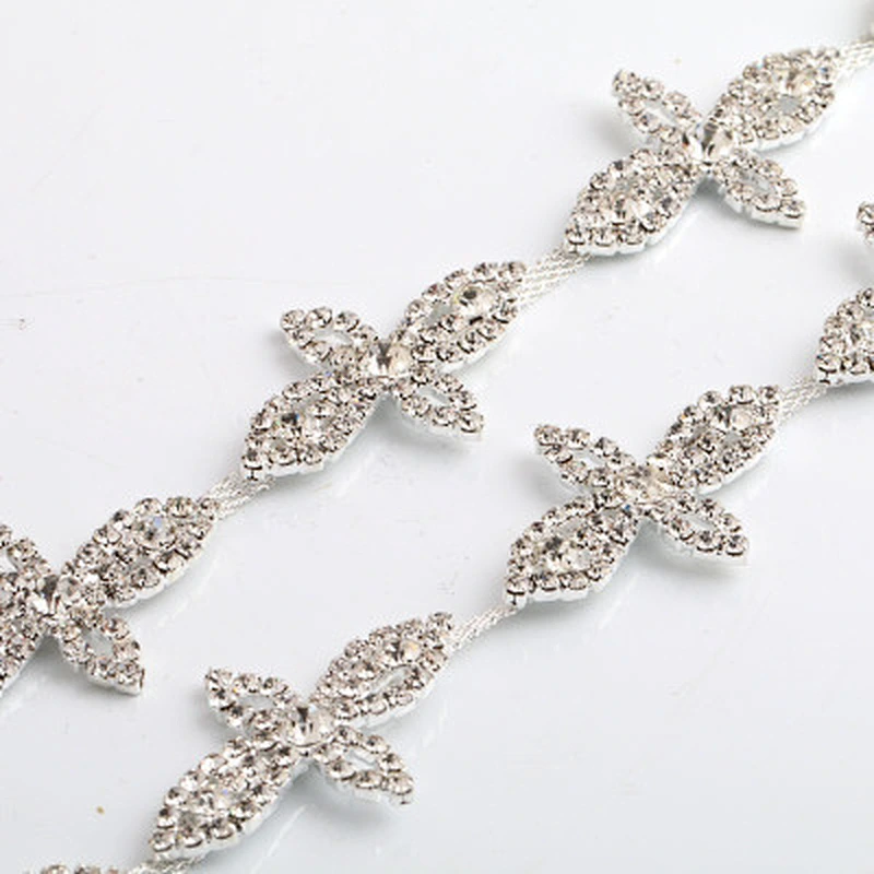 fashion crystal trimming chain rhinestone trim chain for dressing decoration