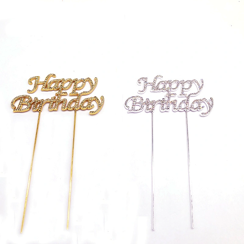 birthday cake accessories party decorations cake topper in jonquil rhinestone