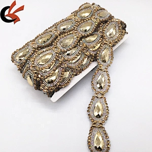 Creating gold iron rhinestone applique trimming hotfix rhinestone transfer tape for garments