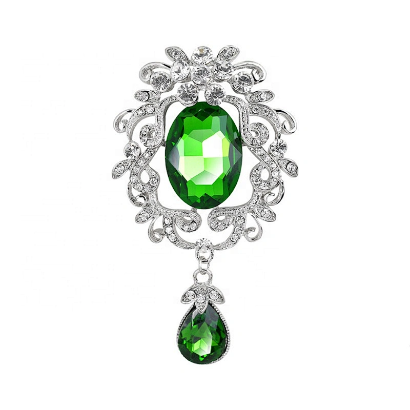 vintage crystal rhinestone brooch for garment