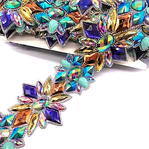 2021 Factory Custom Garment Accessories Heat Transfer Resin Rhinestone Trimming