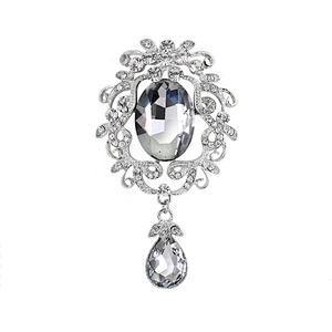 vintage crystal rhinestone brooch for garment