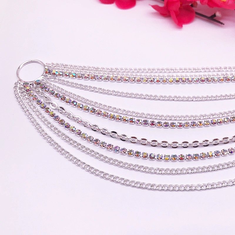 2021 New design Crystal  swimwear buckle swimwear connector for swimwear accessories
