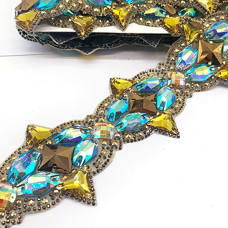 Wholesale Hot Fix Rhinestone trim Chain for Stage & Dance Wear accessories